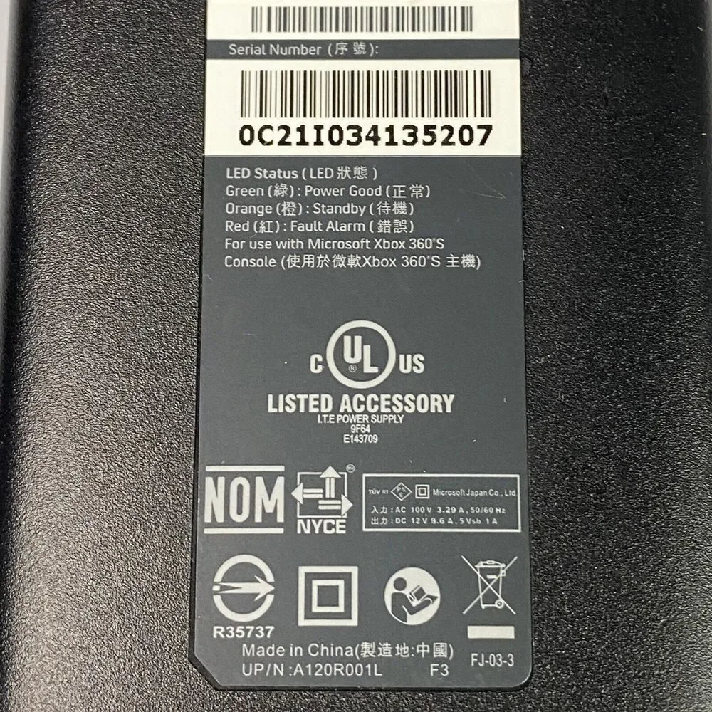 Microsoft AC Adapter Model A10 120N1A P/N X856283-004‎